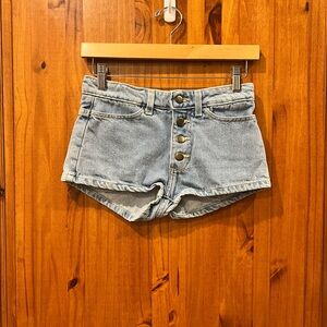 American Apparel Light Blue Jean Shorts